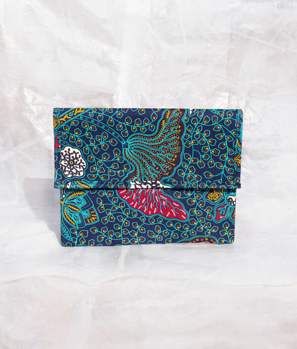 Tablet Case Document Case — Recycled plastic and African wax cotton